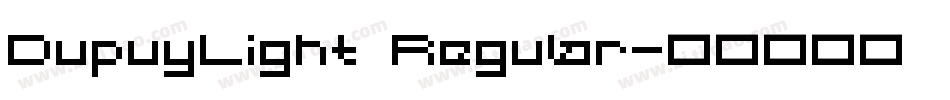 DupuyLight Regular字体转换